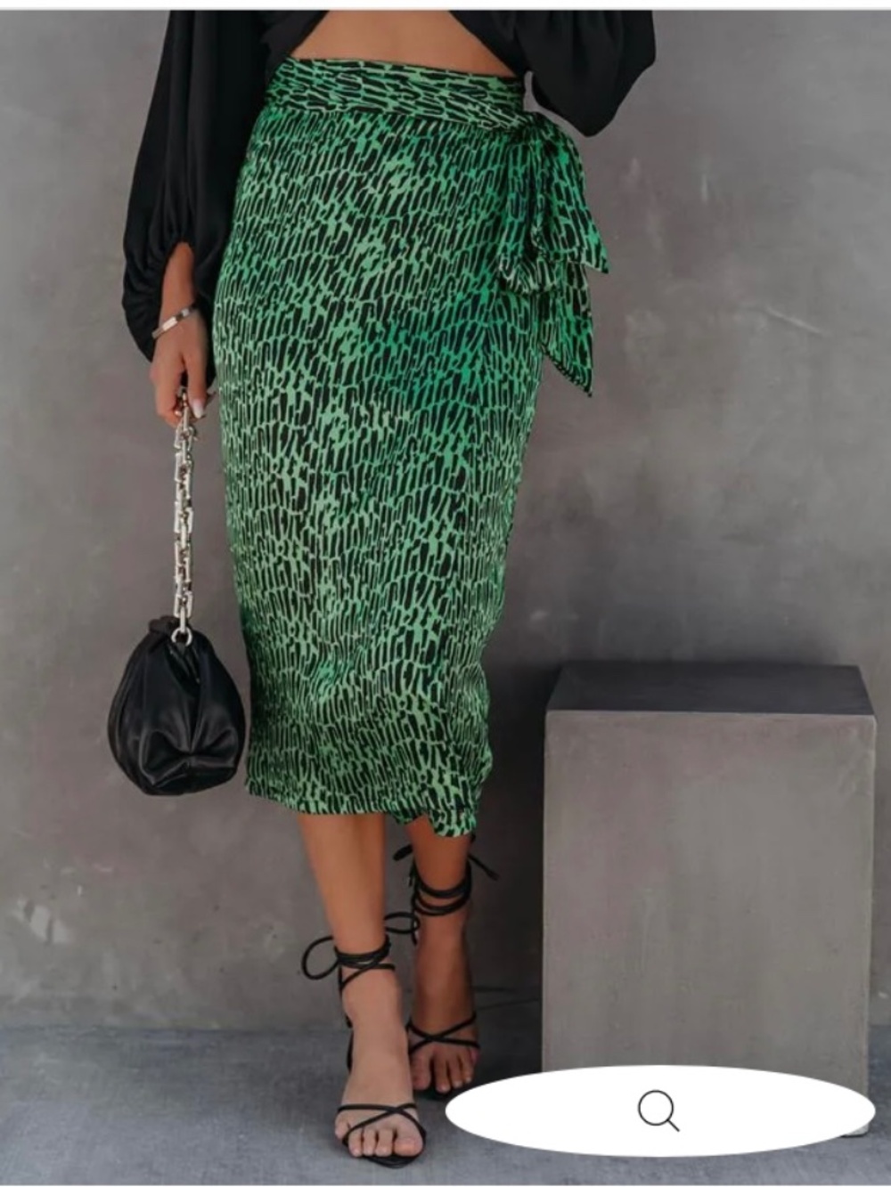 Vici Collection Midi Wrap Skirt